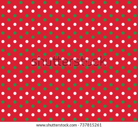 Christmas Vector Dot Background White Green Stock Vector Royalty