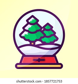 Weihnachtsvektorelement. Weihnachtskarikaturenillustration.