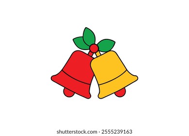 Christmas vector element Holly Bells