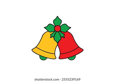 Christmas vector element Holly Bells