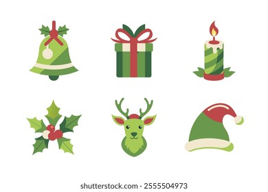 Christmas vector elements art illustration bundle