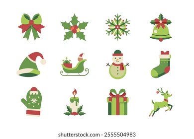 Christmas vector elements art illustration bundle
