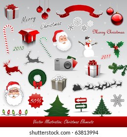 Christmas vector elements collection