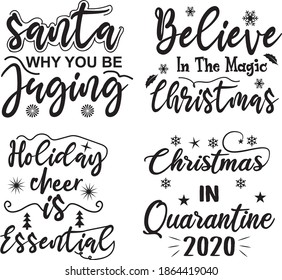 Christmas Vector file for tshirt design or silhouette