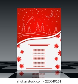 Christmas vector flyer