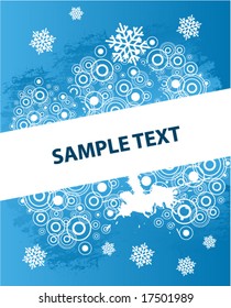 Christmas vector frame. Clipping mask is used.