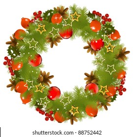 Christmas vector garland
