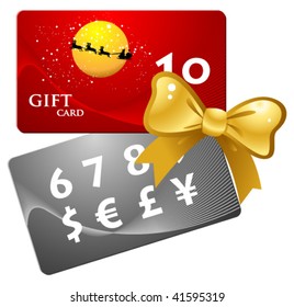christmas vector gift cards