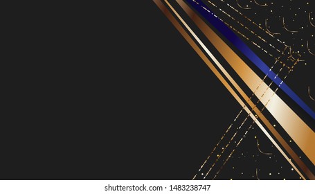 Christmas vector gold design dark gray background abstract shiny color golden decorative elements