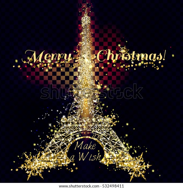 Christmas Vector Golden Silver Glitter Particles Stock Vector