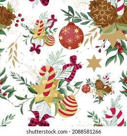 CHRISTMAS VECTOR GRAPHIC PATTERN EPS10