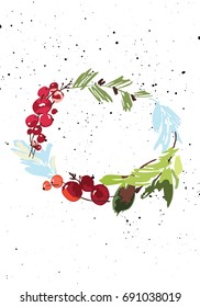 Christmas vector greeting card
