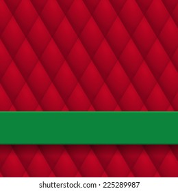Christmas vector greeting card banner on tufted background 