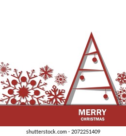 Christmas vector greeting card with space for text. EPS