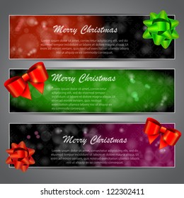 Christmas Vector Header Set