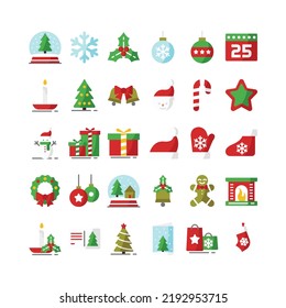 Christmas Vector Icon in Color Style