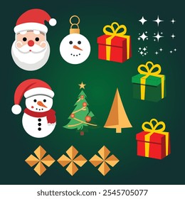 Christmas Vector Icon Design Suitable for Christmas Events 