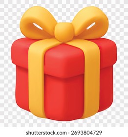 Weihnachts-Vektorsymbol-Set | 3D-Symbolsatz | Geschenkbox