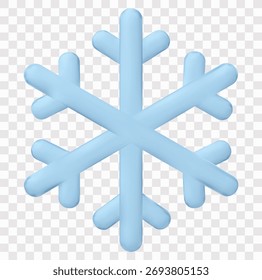 Weihnachts-Vektorsymbol-Set | 3D-Symbolsatz | Schneeflocke