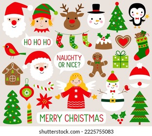 Christmas vector icons, design set