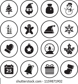 Christmas vector icons set