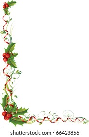 Christmas vector illustration. All elements are editable.