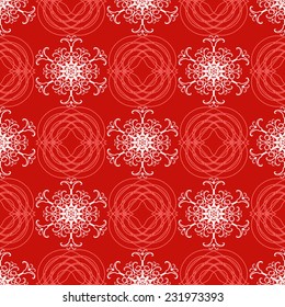 Christmas vector illustration background with snowflakes