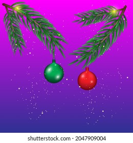 Ilustración vectorial de Navidad con espacio de inserción en blanco