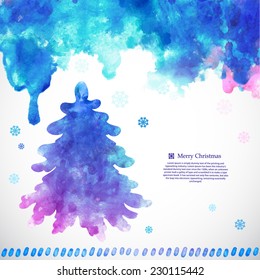 Christmas vector illustration can be used as a greeting card 