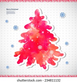 Christmas vector illustration can be used as a greeting card 