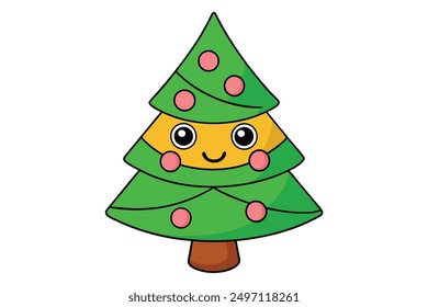 Christmas Vector Illustration Cartoon, Clipart, and Line Art Design