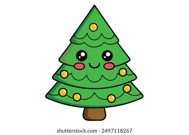 Christmas Vector Illustration Cartoon, Clipart, and Line Art Design