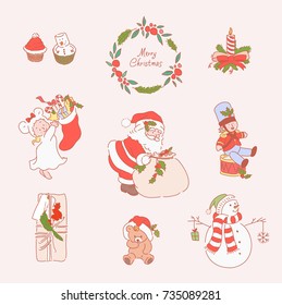 Christmas vector illustration flat design