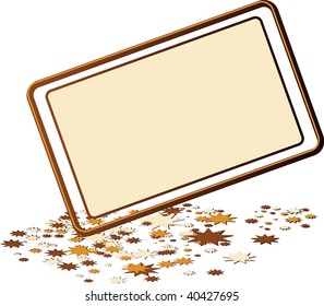 Christmas vector illustration - frame
