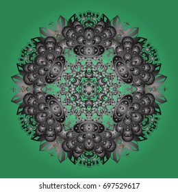 Christmas Vector illustration. Magic holiday abstract background with star and falling snowflakes.