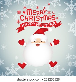 christmas vector illustration , santa claus
