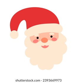 Christmas vector illustration with Santa Claus