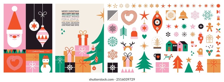 Christmas Vector Illustration Set Collection