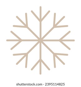 Ilustración vectorial de Navidad con copo de nieve