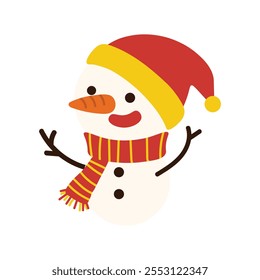 Christmas Vector Illustration - Snowman