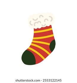 Ilustração de vetor de Natal - Sock