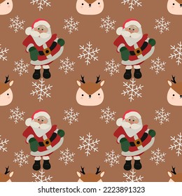 Christmas  vector ilustration seamless patern.Great for textile,fabric,wrapping paper,and any print.