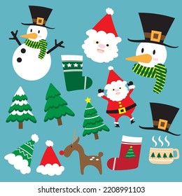 The Christmas vector  image for holiday concept