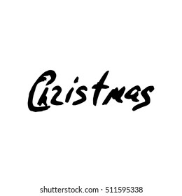 christmas vector lettering