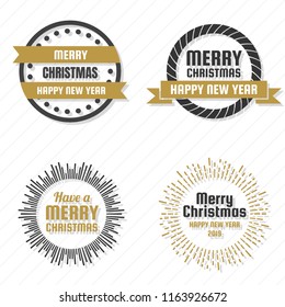 Christmas Vector Logo for banner, poster, flyer