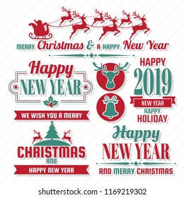 Christmas Vector Logo for banner, poster, flyer