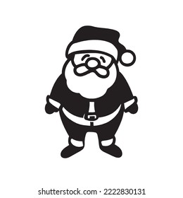 Christmas Vector man Background, Black, Isolated