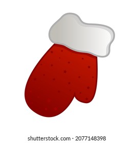 Christmas vector. Mitten. Winter illustration