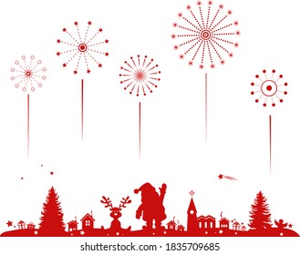Vector vectorial de la tarjeta del motor del VECTOR CHRISTMAS