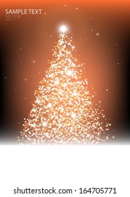 Christmas vector night scene background   illustration design template - Vector   Christmas  night  background design illustrations
